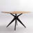45.3" W 4-Person Square Solid and Manufactured Wood Dining Table with Metal Legs-1076351916