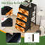 Commode 4 tiroirs pour chambre à coucher de style Mid-Century géométrique orange rapport des années 50 simple petite commode à vêtements sans couture pour organisateurs de placard avec commode