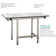 Seachrome White Bariatric Transfer Bench Seat with Legs