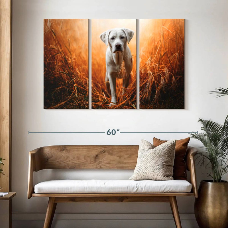Lost Labrador Retriever, 32" H x 50" W