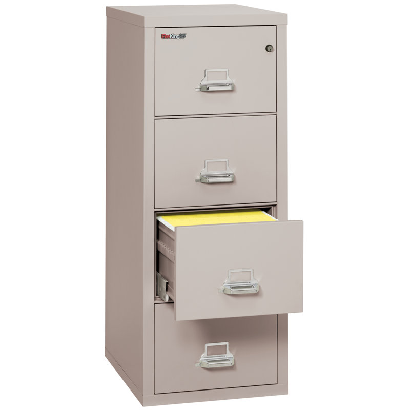 Fireproof 4 - Drawer File Cabinet, Platinum