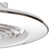 Aarun XL 95W LED Dimmable Ceiling Light & 58W DC Reversible Fan, Silver Finish C/W Remote Control, APP & Alexa/Google Voice Control, 5900Lm