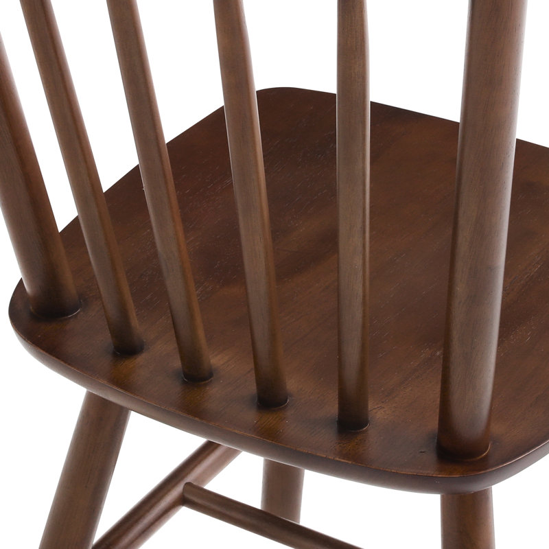 Chaises d'appoint en bois massif, Brun