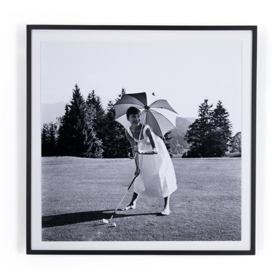 Golfing Hepburn Print
