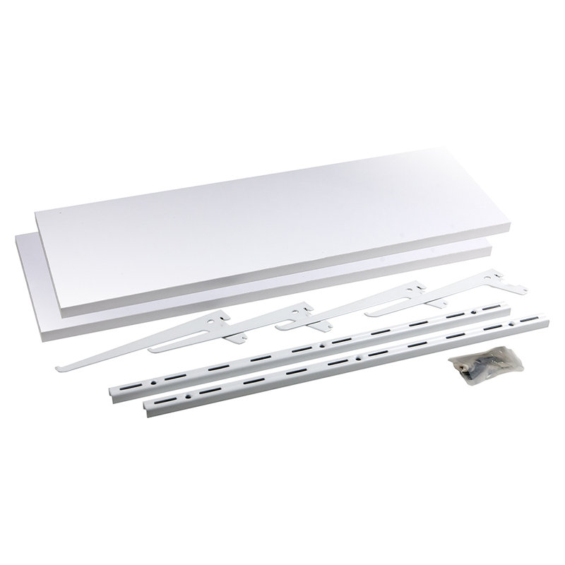 Tablette de support 2 pièces Marielly, Blanc