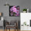 «Fleurs roses 1» par Photoinc Studio, art mural en métal, 12 po x 12 po