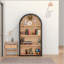 Bibliothèque arquée à 4 niveaux, bibliothèque arquée avec tablettes de rangement