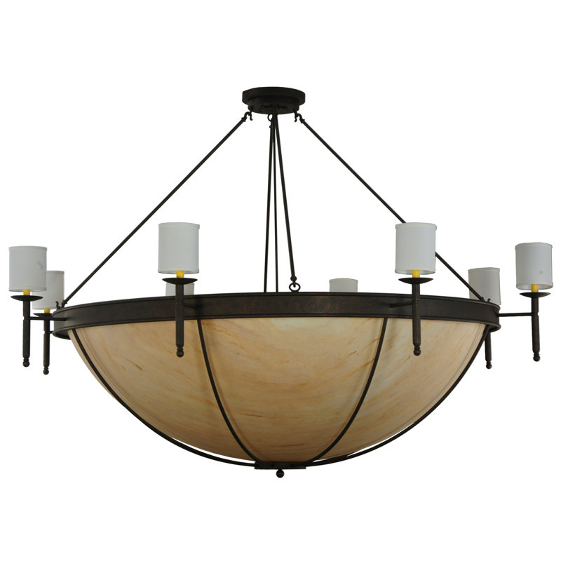 Lustre à 16 lumières de 85 po de largeur Alysia