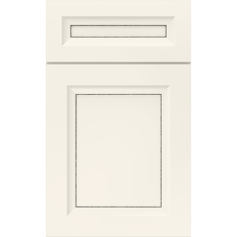 Dwelling Cranbrook Door Sample, Maple, Chalk w/Onyx Glaze