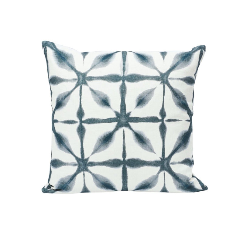Andromeda Pillow, 20" x 20", Indigo & White