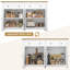 Buffet moderne 55,1 po Zosia, armoires de rangement crédence, tablettes réglables-1794634076