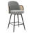 26" Swivel Boucle Upholstered Bar Stool-1132036702-1117123224
