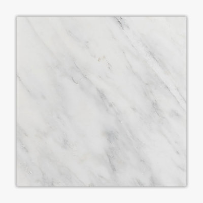 Carrelage en marbre biseauté 18 x 18 Asian Statuary Premium Polihsed