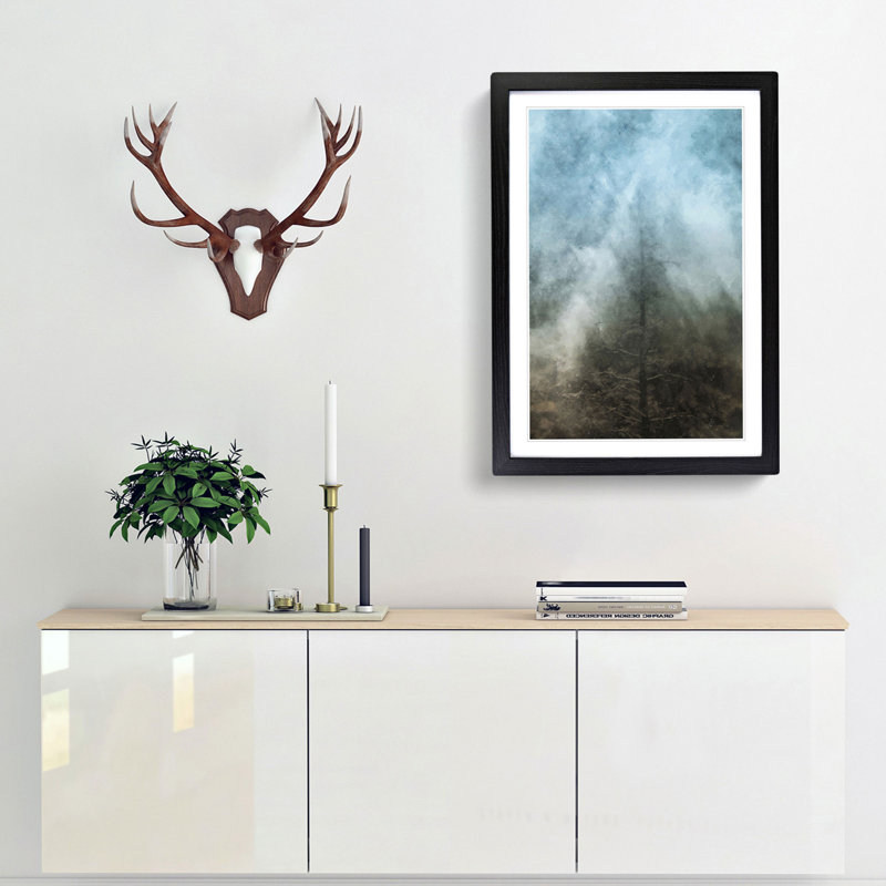 Tree in Boulder Colorado in Abstract - Framed Print, Black, 76cm H x 50cm W x 2cm D