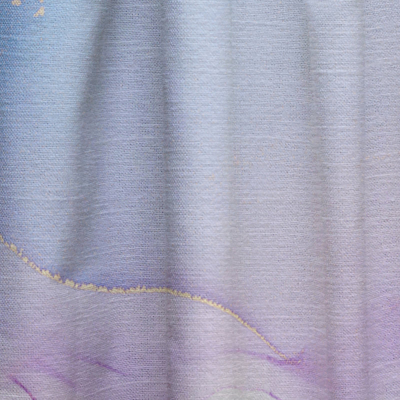 Panneau de rideau simple semi-diaphane avec passe-tringle, L 52 po x L 84 po, Mauve