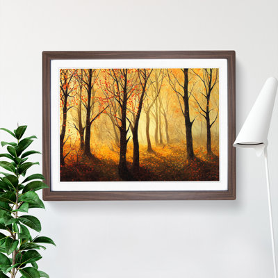 Captivating Autumn Forest - Framed Print