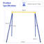 Freeport Park Getty Steel Blue/Yellow DIY Swing Stand