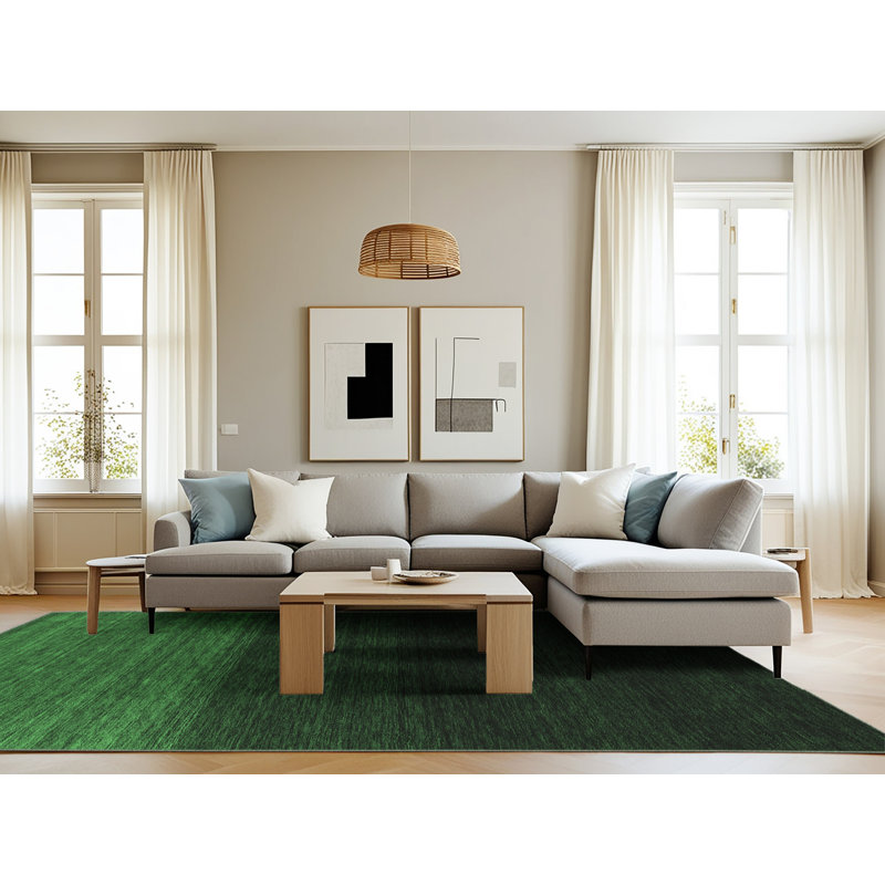 Washable Abstract Indoor Rug, Rectangle 8' x 12'