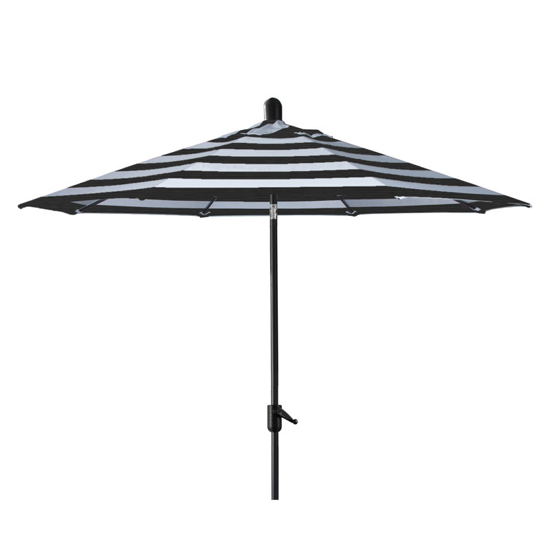 Parasol extérieur en polyester 104 po Natalie, Saphir noir, Beige