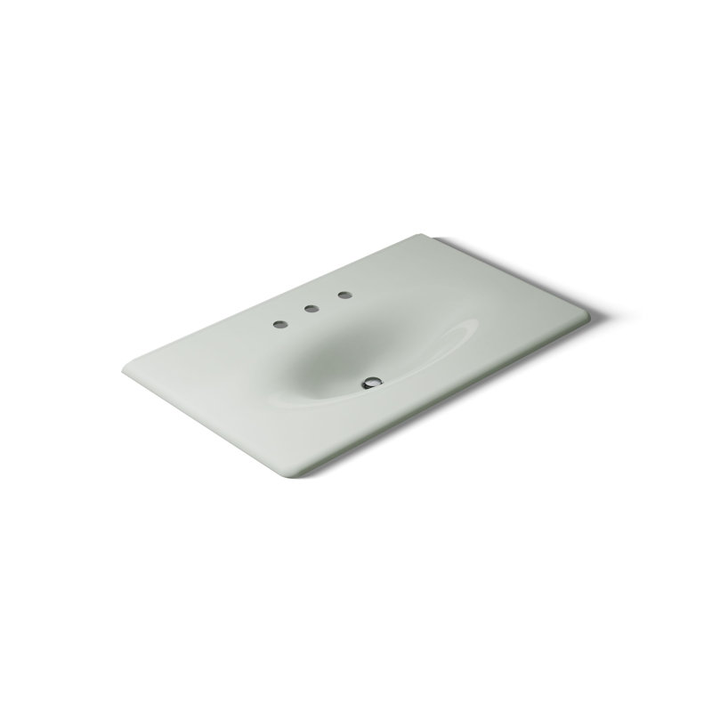 Plateau de meuble-lavabo 38 po Iron Impressions, Sel de mer, Centres de 8 po
