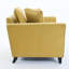 Fauteuil surdimensionné de 46,9 po, tissu chenille, fauteuil confortable et demi-canapé simple avec coussin pour le salon, bureau, jaune-131608207-131608209