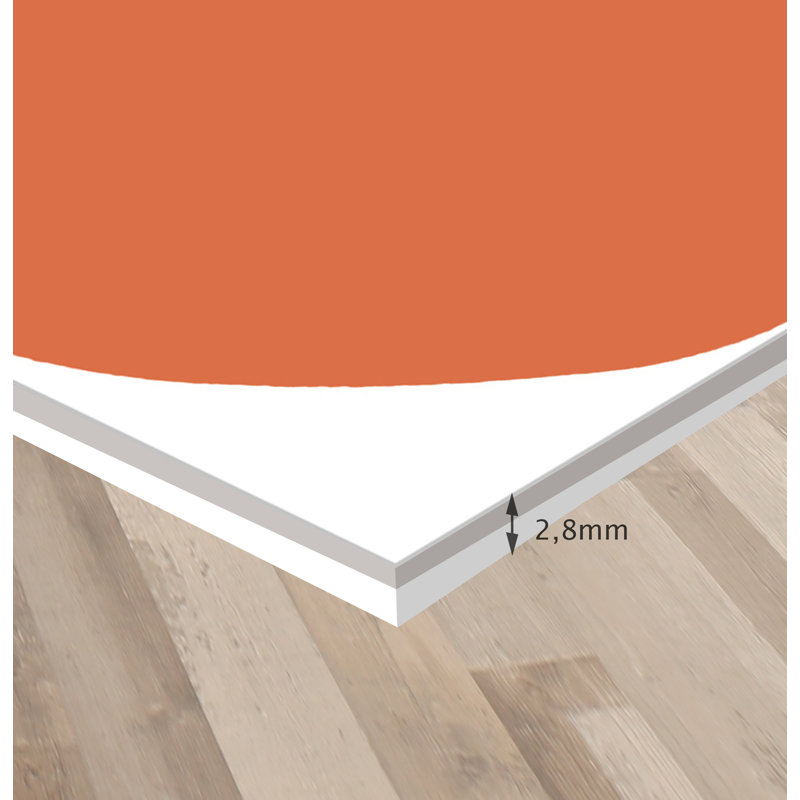 Fresca Vinyl Machine Printed Area Rug, Rectangle 3'3.4" x 4'4.4"