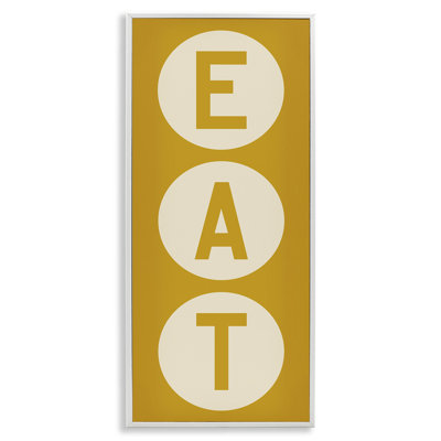 Art mural texturé rétro de style rétro «Eat Circle» par Ryan Fowler