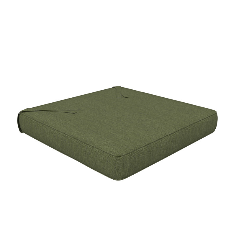 Sunbrella Indoor/Outdoor Dining Chair Cushion, 16" W x 16" D, Sunbrella® Canvas Fern
