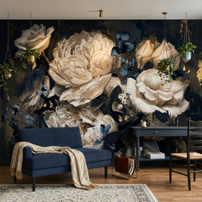 Papier peint floral Moody