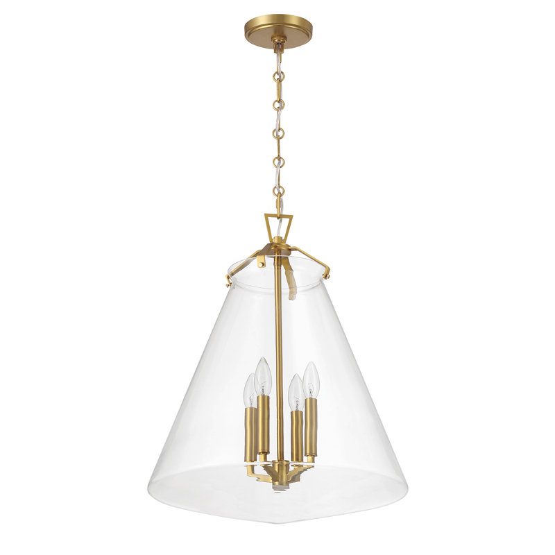 Alanya 4 Light Polished Pendant, Gold