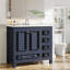 Meuble-lavabo sur pied 36 po en bois massif avec lavabo et organisateur de porte-58975616-58953098