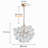 4-Light Modern Glass Bubble Chandelier, 20"D-1765888426
