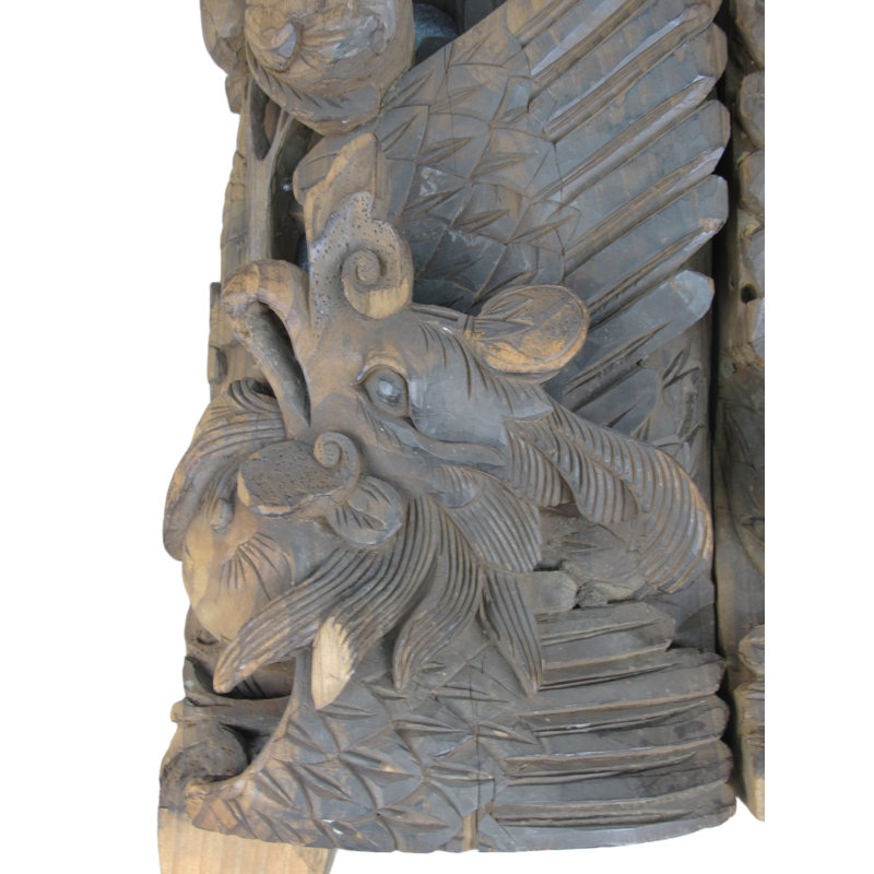 Asian Classic 2 Piece Carvings Sculpture Set