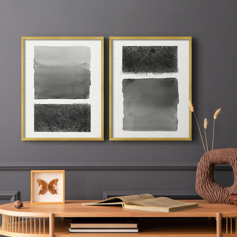 «Reflection and Réfraction I», reproduction encadrée de qualité supérieure - prête à être accrochée - aucun clou requis - aucun clou requis
