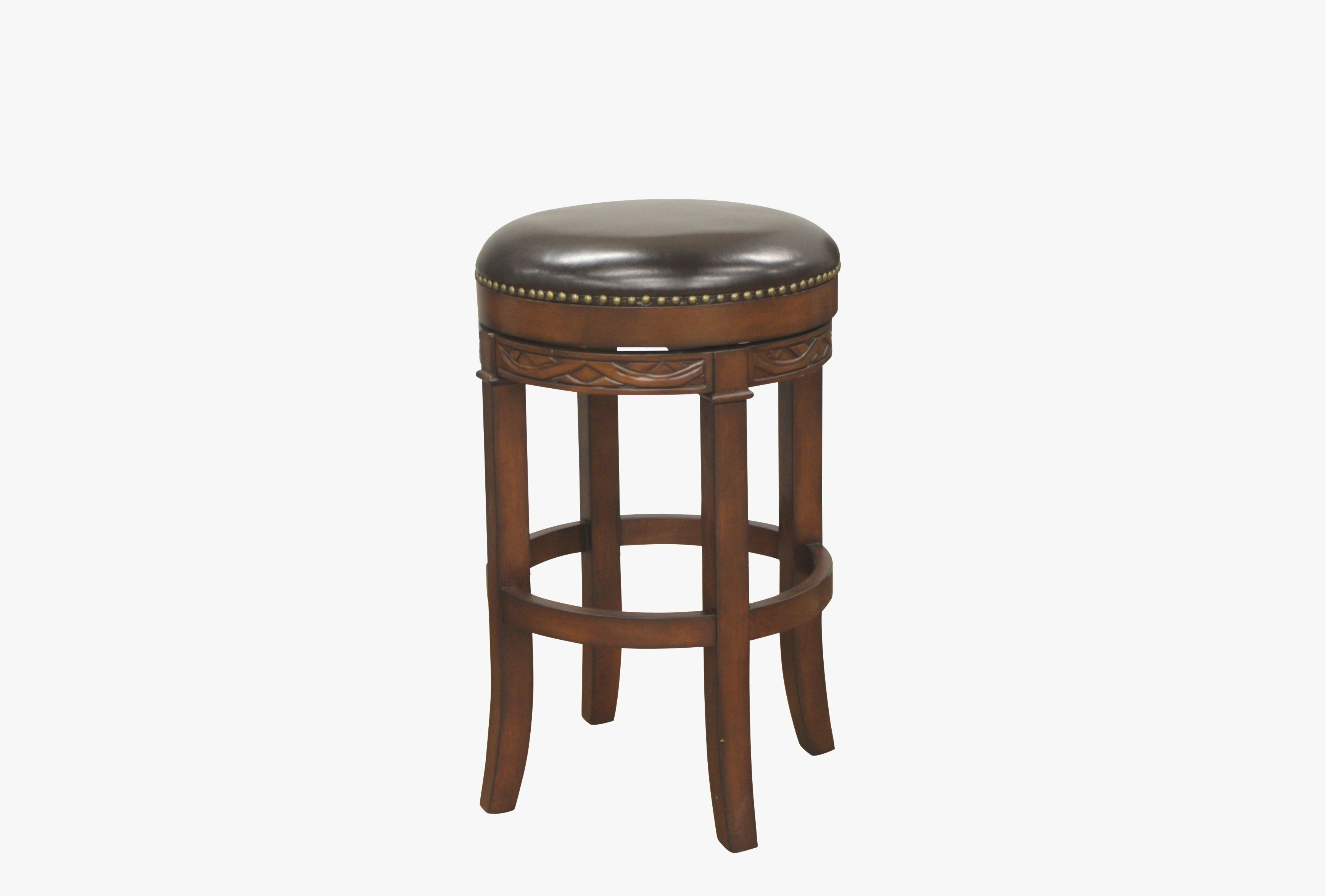 American Heritage Batali Stool in Suede with Merlot Leather | Wayfair