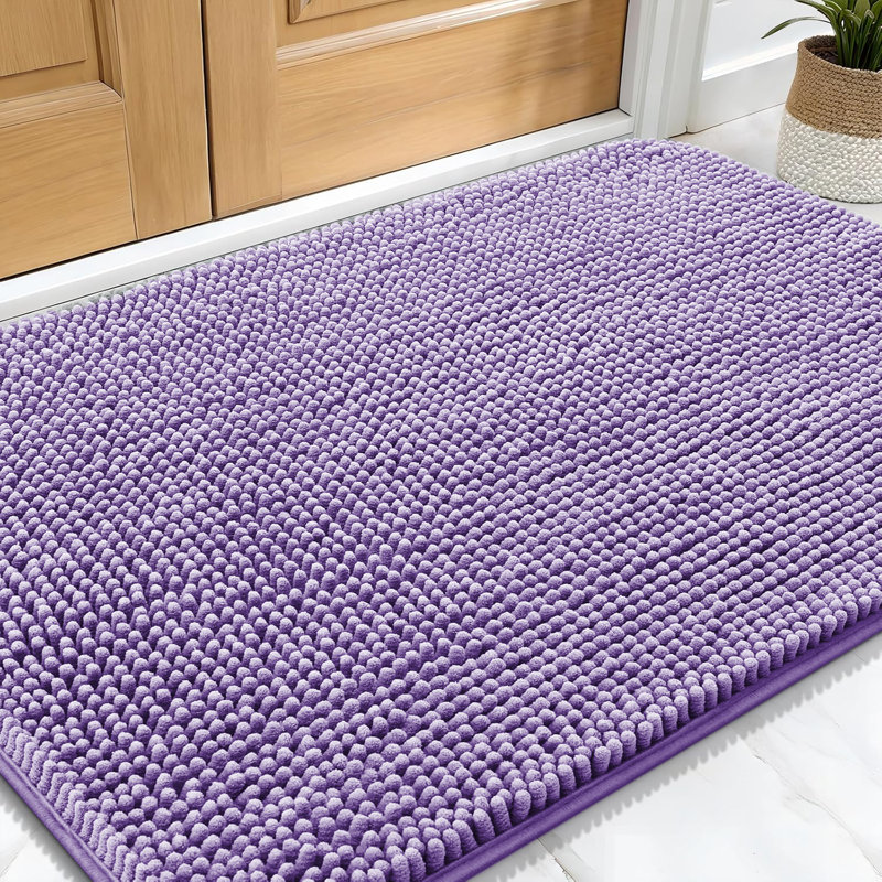 Non-Slip Indoor Doormat, Lilac, 40cm W x 60cm L