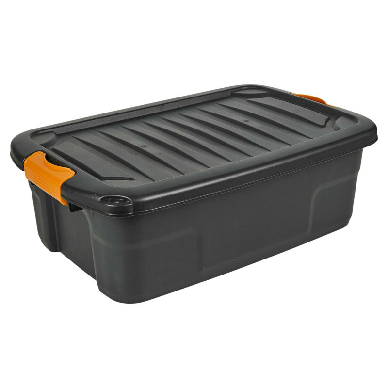 Symple Stuff Mano Plastic Decorative Bin, 30L