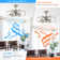 Michaela 30'' Ceiling Fan with LED Lights