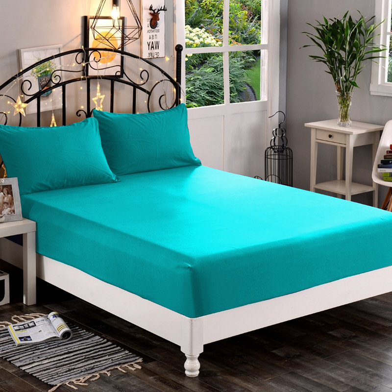 Microfiber Fitted Sheet, Turquoise, Twin/Twin XL Fitted Sheet