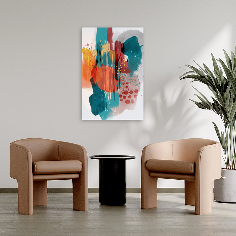 Art abstrait, H 36 po x l 24 po
