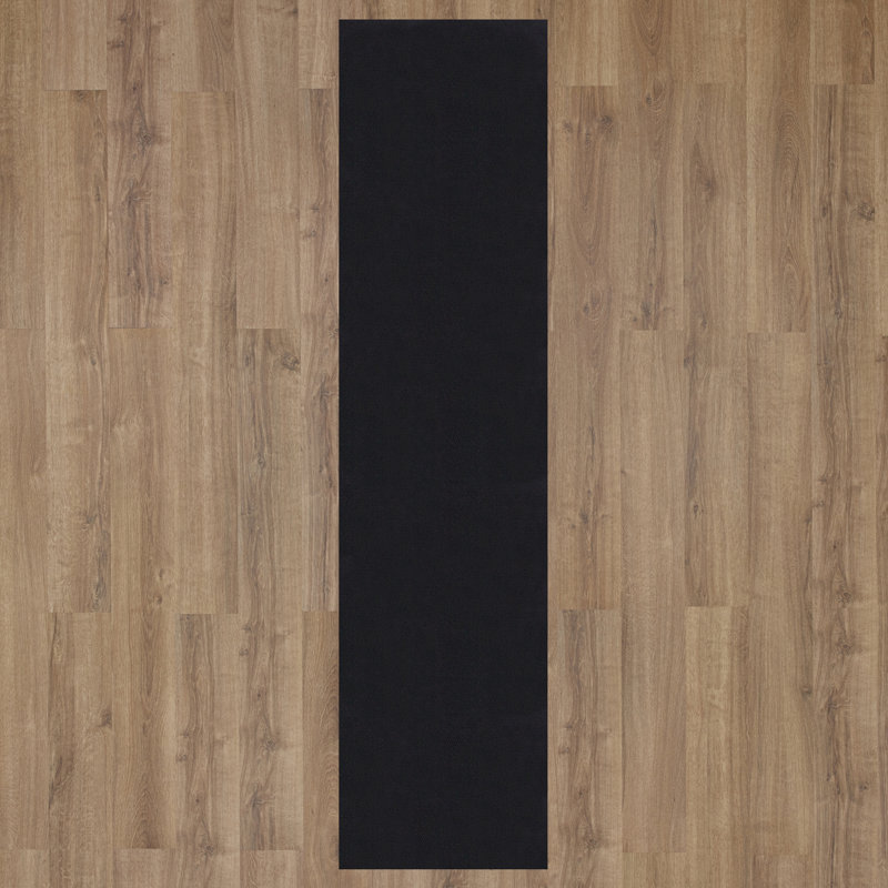 Sous-tapis en feutre mince Mavis Black, compatible avec les vinyles et les vinyles., 5 pi x 8 pi