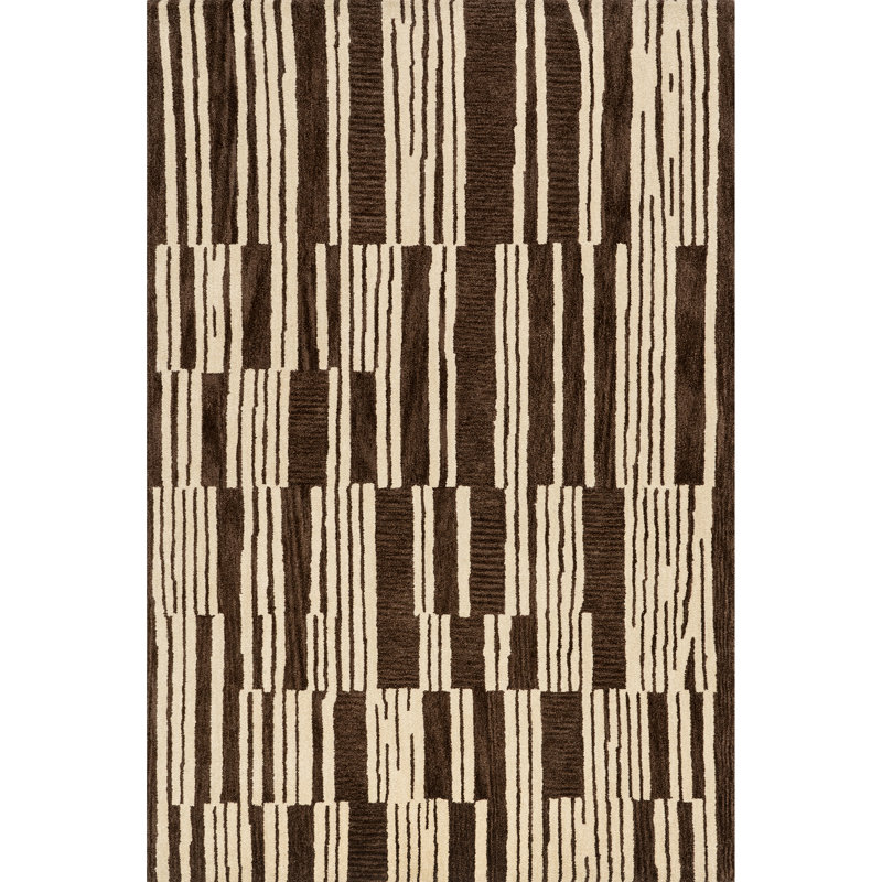 Tara Striped Wool Area Rug, Rectangle 7'6" x 9'6"