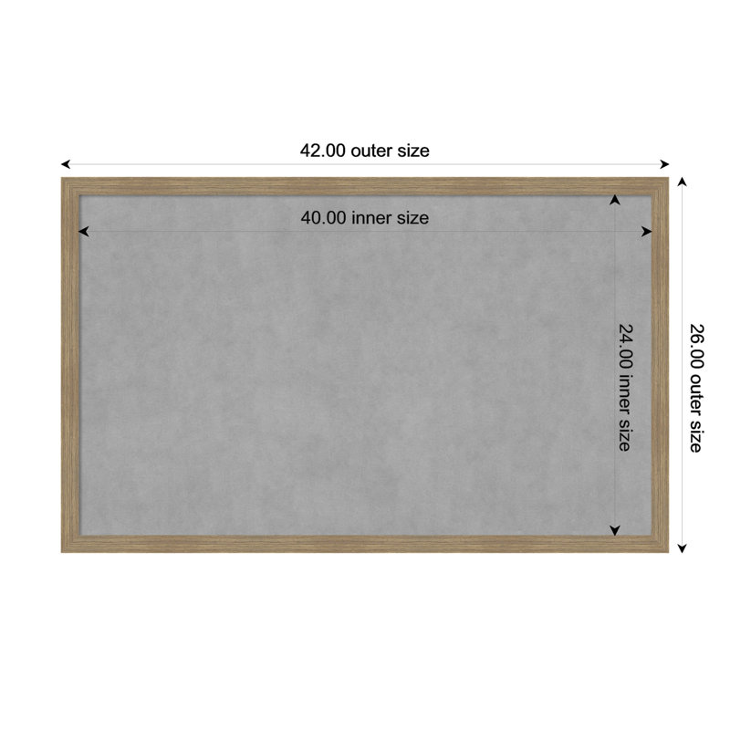 Tableau magnétique en métal Musa, H 26 po x l 42 po