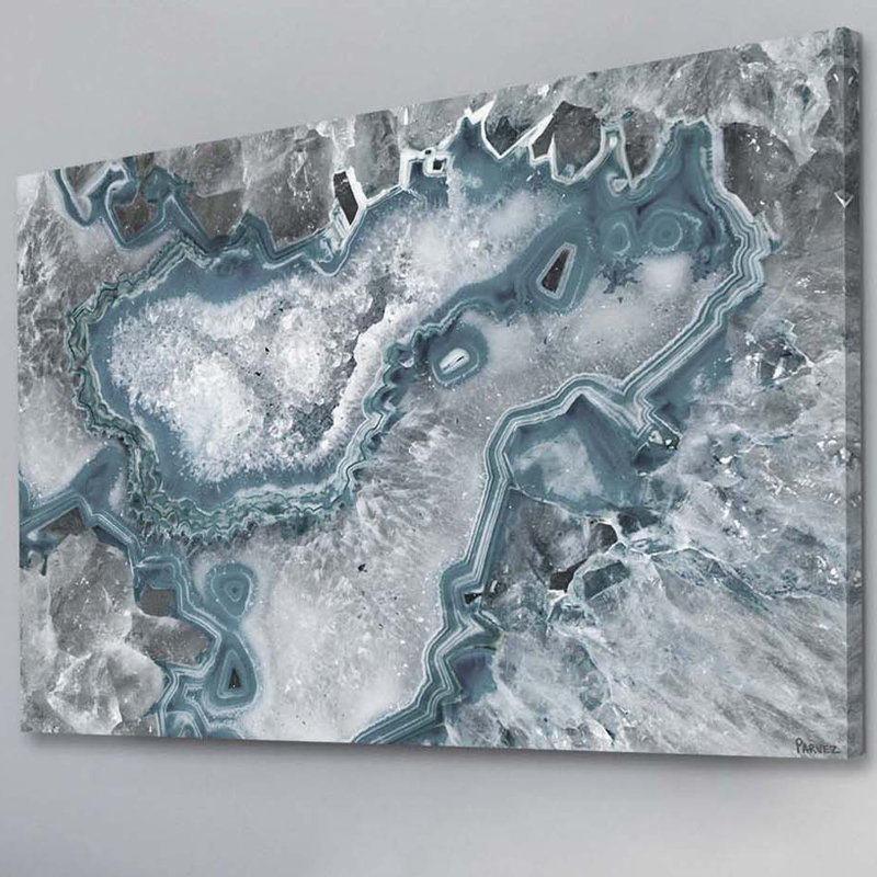 Ice Layers - Wrapped Canvas Print, 30cm H x 45cm W x 3.8cm D