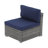 Abler 3-Person Wicker Modular Patio Conversation Set with Cushions-623727173