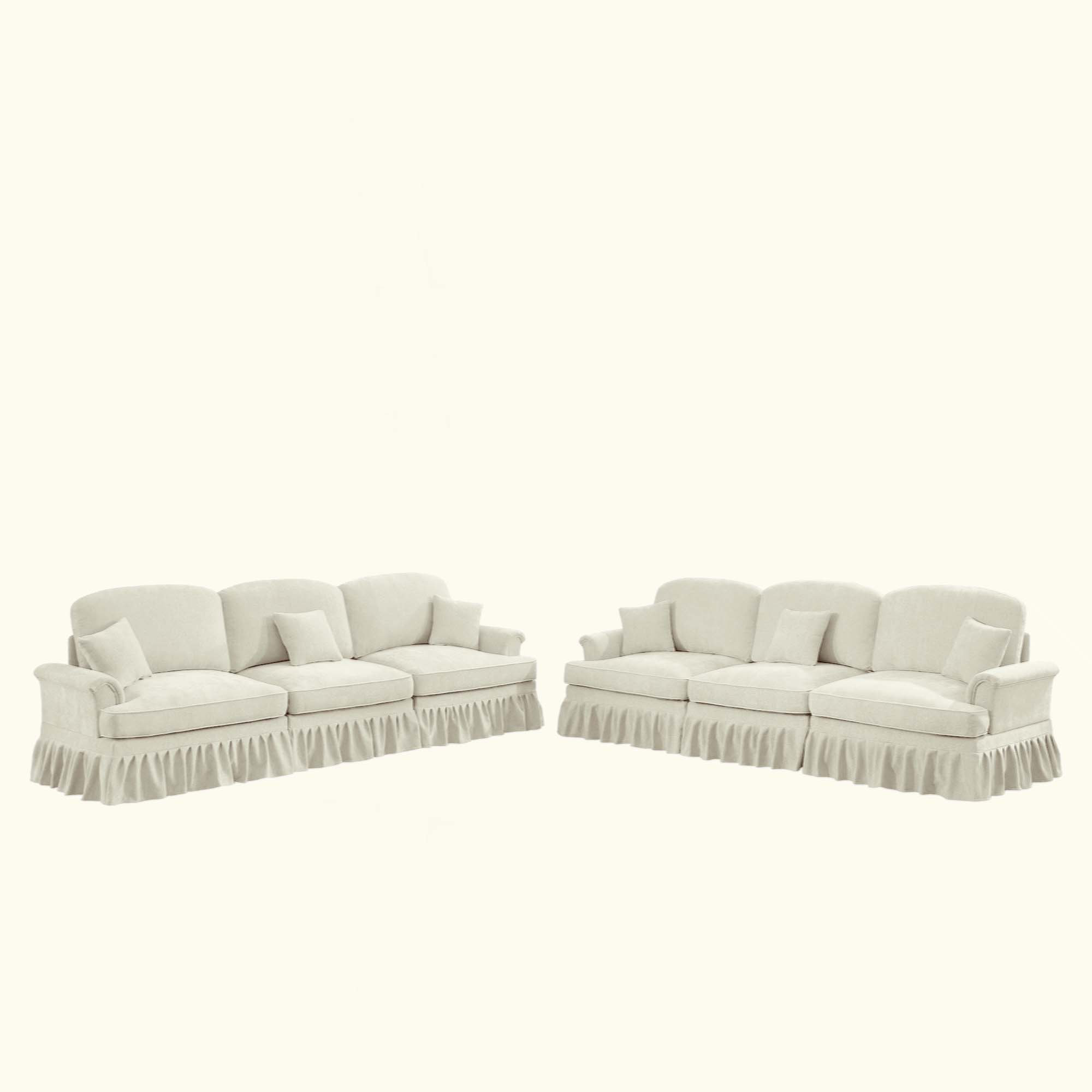 Hokku Designs Classic 2 Piece Modular Couch Living Room Sofa Set With ...