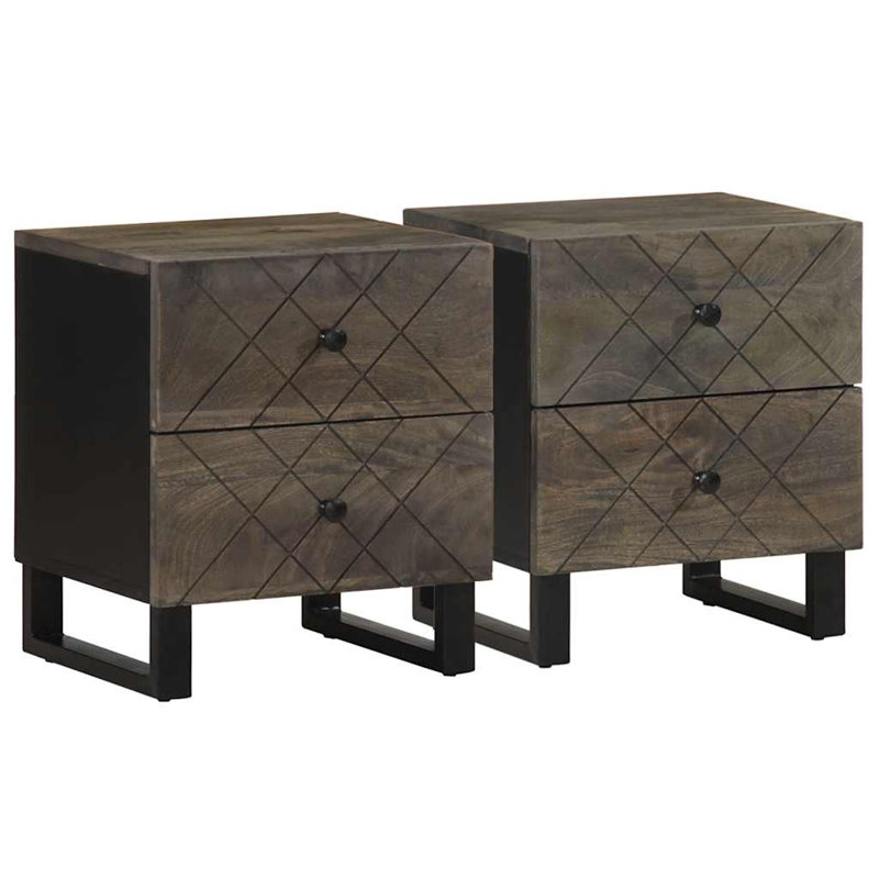 Benjamyn 40cm W Metal Bedside Table