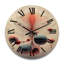 Horloge murale en bois massif Sadira-1593356084