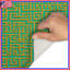 Tapis pour salle de bain Intricate Maze-129136216