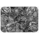 Canvas Abstract Crabs Glass Cutting Board